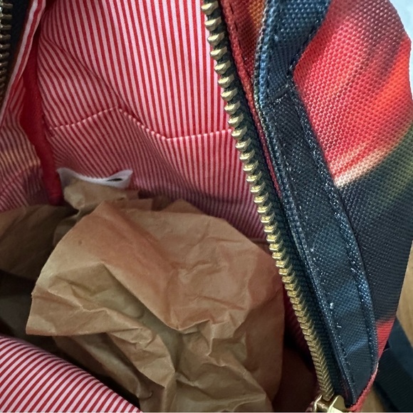 Herschel Supply Co. Mini Nova Backpack Blurry Roses Red/Black Gold Hardware - Picture 7 of 11
